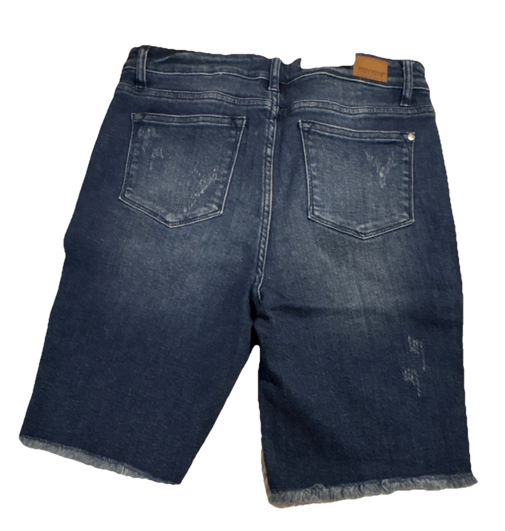 Judy Blue Dark Blue High Waist Bermuda Size XL