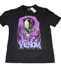 Marvel Venom Men's Graphic T-Shirt Black Crew Neck Short Sleeve Athletic Fit L