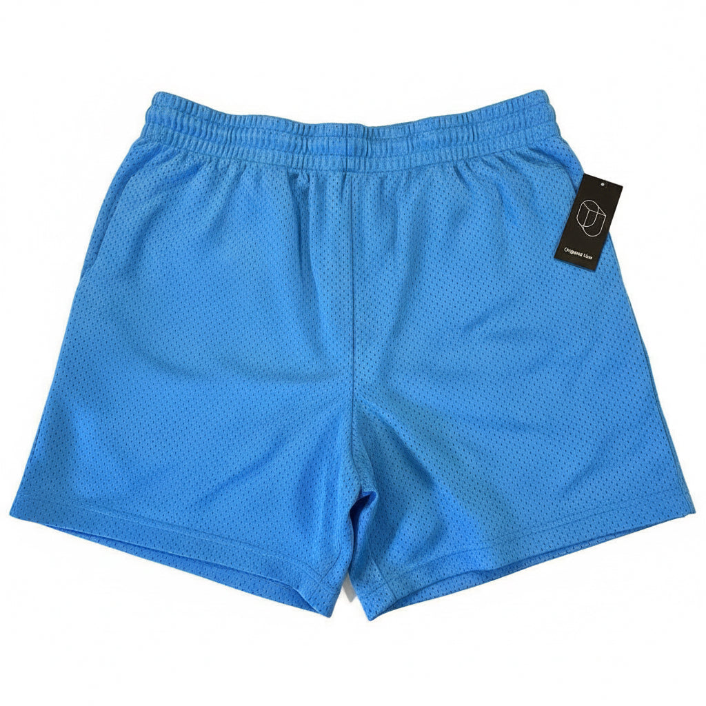 Original Use Men's Blue Mesh Athletic Shorts Size L Drawstring Elastic Waist