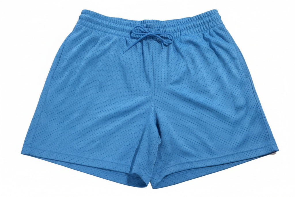 Original Use Men's Blue Mesh Athletic Shorts Size L Drawstring Elastic Waist