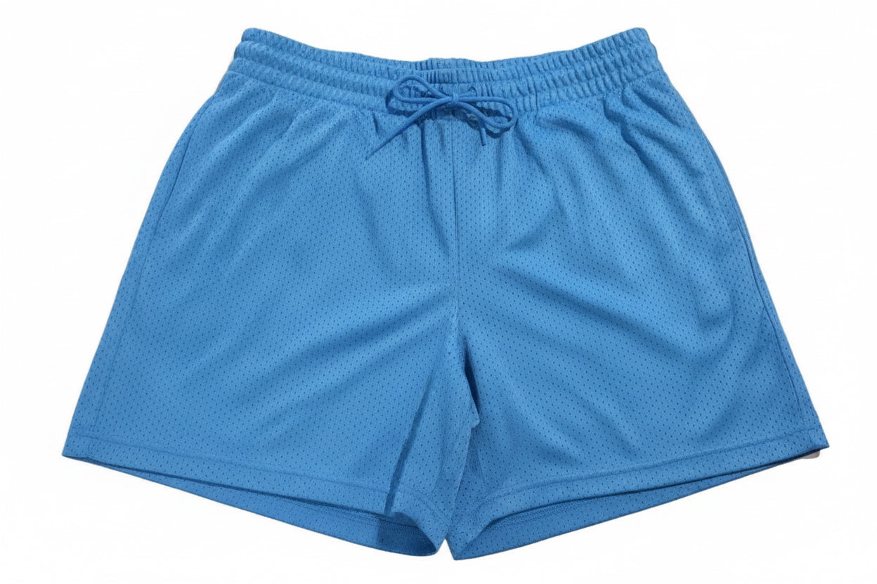Original Use Men's Blue Mesh Athletic Shorts Size L Drawstring Elastic Waist
